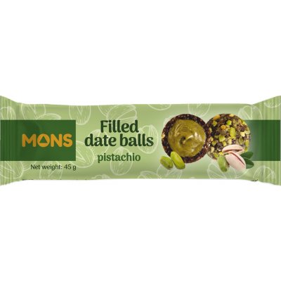 Mons plněné datlové kuličky s pistáciemi 45 g – Zboží Dáma
