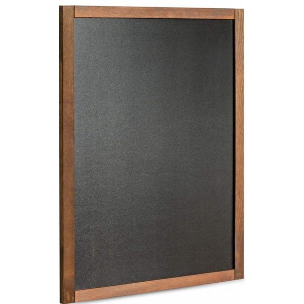 Tabule A-Z Reklama CZ Nástěnná dřevěná popisovatelná tabule tmavě hnědý lak 47 x 60 cm