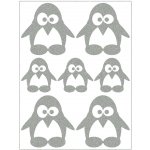 Reflexní nažehlovací motivy - tučňáci – Zboží Dáma