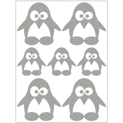 Reflexní nažehlovací motivy - tučňáci – Zboží Dáma