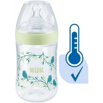 Nuk Nature Sense láhev s kontrolou teploty zelená 260ml