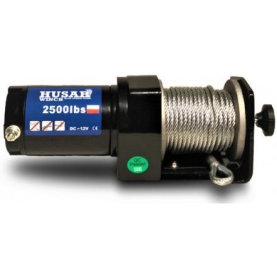 Naviják Husarwinch BST 2500, 12V, ocelové lano – Zboží Mobilmania