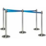 Stojan natahovacího zábranového systému stříbrný s modrou páskou 210 cm RS-RT-RVS-BU-C5 – Hledejceny.cz