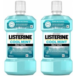 Listerine Mouthwash Cool Mint Zero bez alkoholu pro svěží dech 500 ml