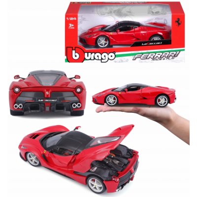 Bburago Ferrari Auto Race & Play 458 Italia červená 1:24 – Zboží Mobilmania