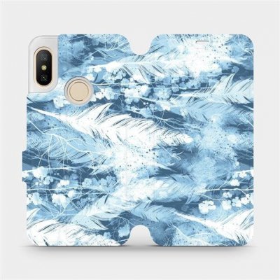 Mobiwear - Xiaomi Mi A2 Lite - M058S Světle modrá horizontální pírka – Hledejceny.cz