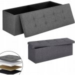 Songmics Taburet Echalt tmavě šedý – Zboží Dáma