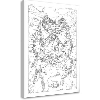 Gario Obraz na plátně Obrovský energetický komiks - Saqman Rozměry: 40 x 60 cm – Zboží Mobilmania