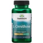 Swanson L-Ornithine L-Ornitin 500 mg 60 rostlinných kapslí – Hledejceny.cz