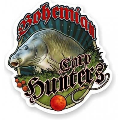4anglersdesign Rybářská samolepka na auto Bohemian carp hunter – Zboží Živě