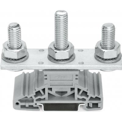 WAGO Svorka 885-310 šroubová pro kabelová oka Boční držáky značení Na DIN lištu 35 × 15 a 35 × 7,5, šedá 885-310 – Sleviste.cz