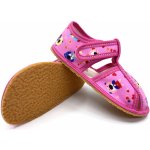 Barefoot papuče Baby Bare Pink teddy – Sleviste.cz