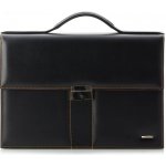 ADK aktovka NewContrast černá s oranžovým vnitřkem a kontrastním šitím – Hledejceny.cz