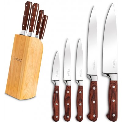 Sada 6 kuchyňských nožů v bloku Starke Pro Atago – Zboží Mobilmania