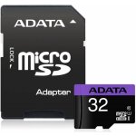 ADATA Micro SDHC Premier 32GB UHS-I + SD adaptér; AUSDH32GUICL10-RA1