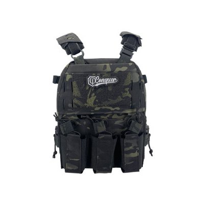 Conquer taktická vesta typu MTPC Multicam Black – Zboží Mobilmania
