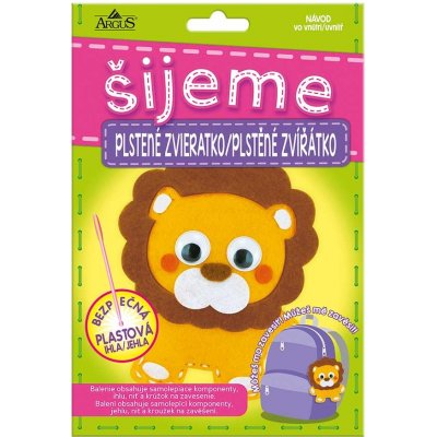 ARGUS Kreativní tvoření šijeme plstěné zvířátko lev 19110011 – Hledejceny.cz
