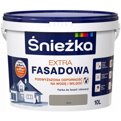 Śnieżka Latexová barva fasádní Šedá mat 10 l – HobbyKompas.cz