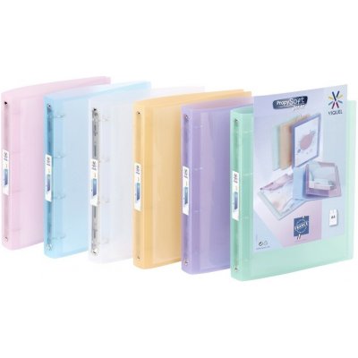 Viquel Pořadač Propysoft Perso A4 4kr 3,5 cm transp. pastel – Sleviste.cz