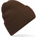Beechfield Dlouhá pletená čepice s manžetou B384R čokoládová – Zboží Mobilmania