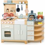 Leaf Toys Dřevěná kuchyňka s pecí na pizzu La Fiamma Grand Kitchen Tender – Sleviste.cz