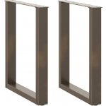 Omaxi 311221 Nohy k jídelnímu stolu ve tvaru U 2 ks přírodní ocel 60 x 72-73 cm ocel – Zboží Dáma