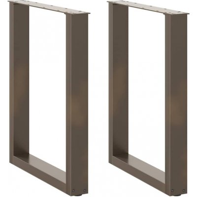 Omaxi 311221 Nohy k jídelnímu stolu ve tvaru U 2 ks přírodní ocel 60 x 72-73 cm ocel – Zboží Dáma