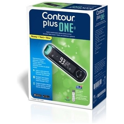 Contour plus One Glukometr a 2 balení proužků Contour Plus – Zboží Mobilmania