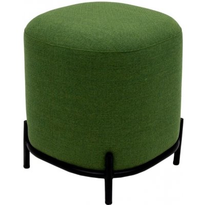 Tenzo Zelený látkový taburet Harry 42 x 42 cm – Zboží Mobilmania