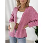 Fashionweek Dámský kardigan z přírodních materiálů s podílem vlny UB-VISTA Růžovy – Sleviste.cz