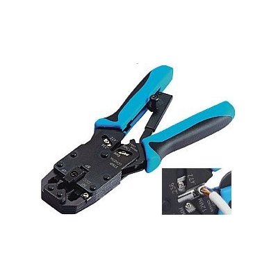 Kleště PROFI s ráčnou pro konektory RJ10, RJ11, RJ12, RJ45, DEC – Zboží Mobilmania