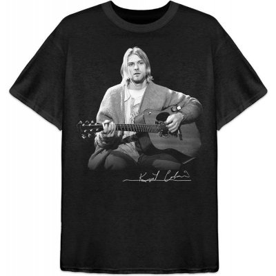 Kurt Cobain tričko Guitar Černá – Zbozi.Blesk.cz