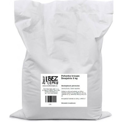 Život bez lepku Pohanka kroupa Šmajstrla 5 kg – Zboží Dáma