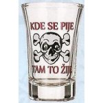 Nekupto Dárky s humorem Panák skleněný humorný Kde se pije tam to žije 0,04 l – Hledejceny.cz