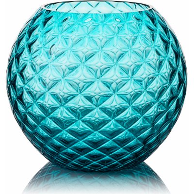 Skloglass Váza DAHLIA 180mm Aquamarine Barvy: Aquamarine – Hledejceny.cz