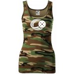 Florbal míček dámské Maskáčové tílko Hnědý maskáč – Zboží Dáma