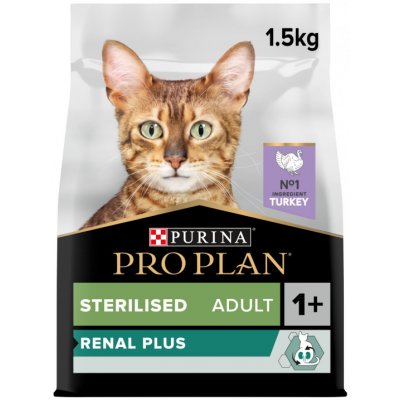 Pro Plan Cat Renal Plus Sterilised krůta 1,5 kg – Zboží Mobilmania