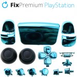 FixPremium Luxury Dekorativní prvky pro PS5 DualSense, modrá – Zboží Mobilmania