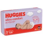HUGGIES Ultra Comfort Jumbo 3 4-9 kg 56 ks – Hledejceny.cz