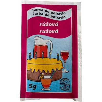 Aroco Potravinářská barva prášková Růžová 5 g – Zboží Dáma