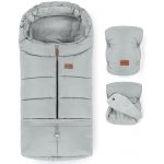 Petite & Mars Set zimní Jibot 3v1 + rukavice na kočárek Jasie Quiet Grey – Zboží Dáma