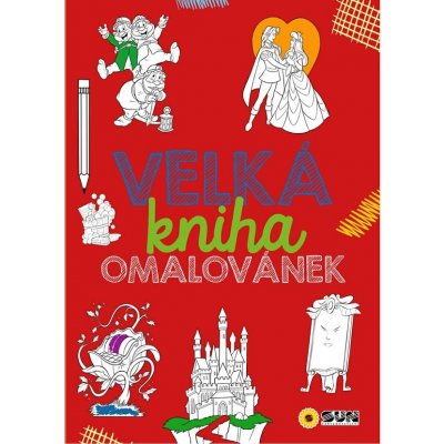 Velká kniha omalovánek - červená – Zbozi.Blesk.cz