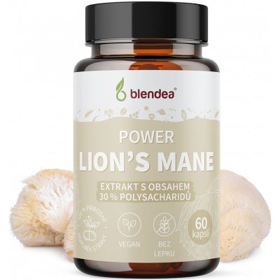 Blendea Lion's Mane Hericium extrakt 60 kapslí – Hledejceny.cz