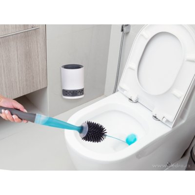 GoEco 2v1 Silikonová WC štětka s dávkovačem čisticího gelu v rukojeti – Zboží Mobilmania