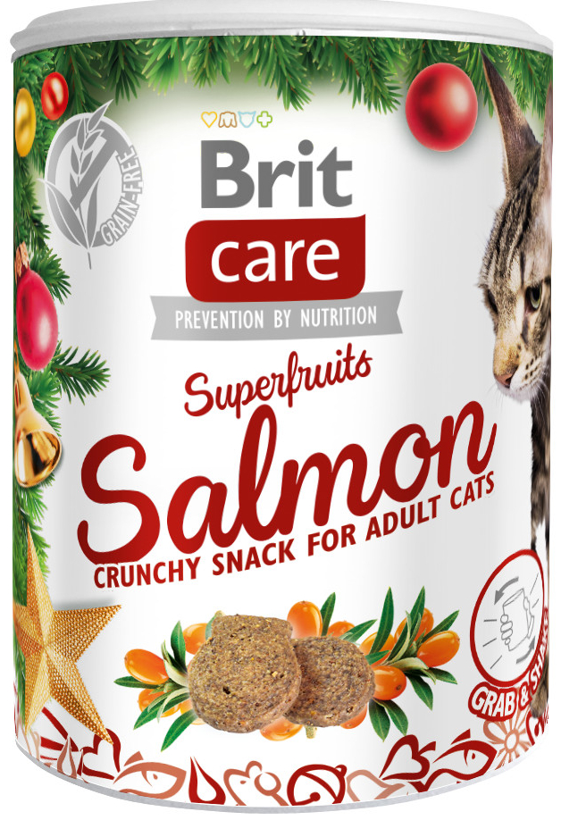 Brit Care cat Snacks Superfruits Salmon 100 g