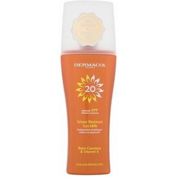 Dermacol Sun Water Resistant voděodolné mléko na opalování spray SPF20 200 ml