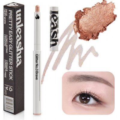 Unleashia Pretty Easy Glitter Stick 3 Brave Třpytivá tužka na oči 0,7 g – Zboží Dáma