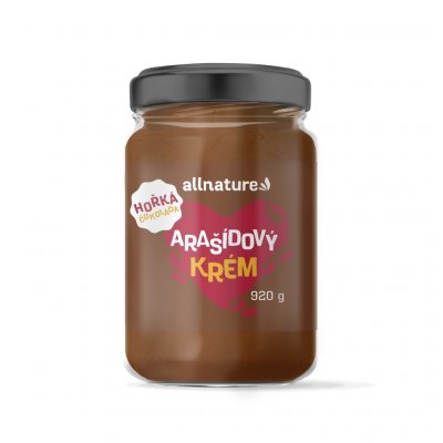 Allnature Arašídový krém s hořkou čokoládou 920 g – Hledejceny.cz