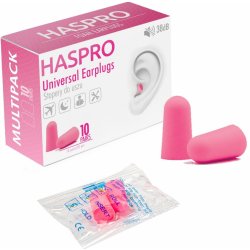 Haspro Multi špunty do uší růžové 10 párů