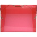 Karton P+P Opaline krabice na spisy s gumou červená A4 3 cm